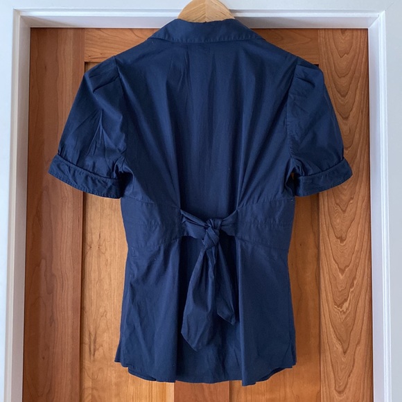BCBGMaxAzria Navy Blouse - Picture 2 of 6